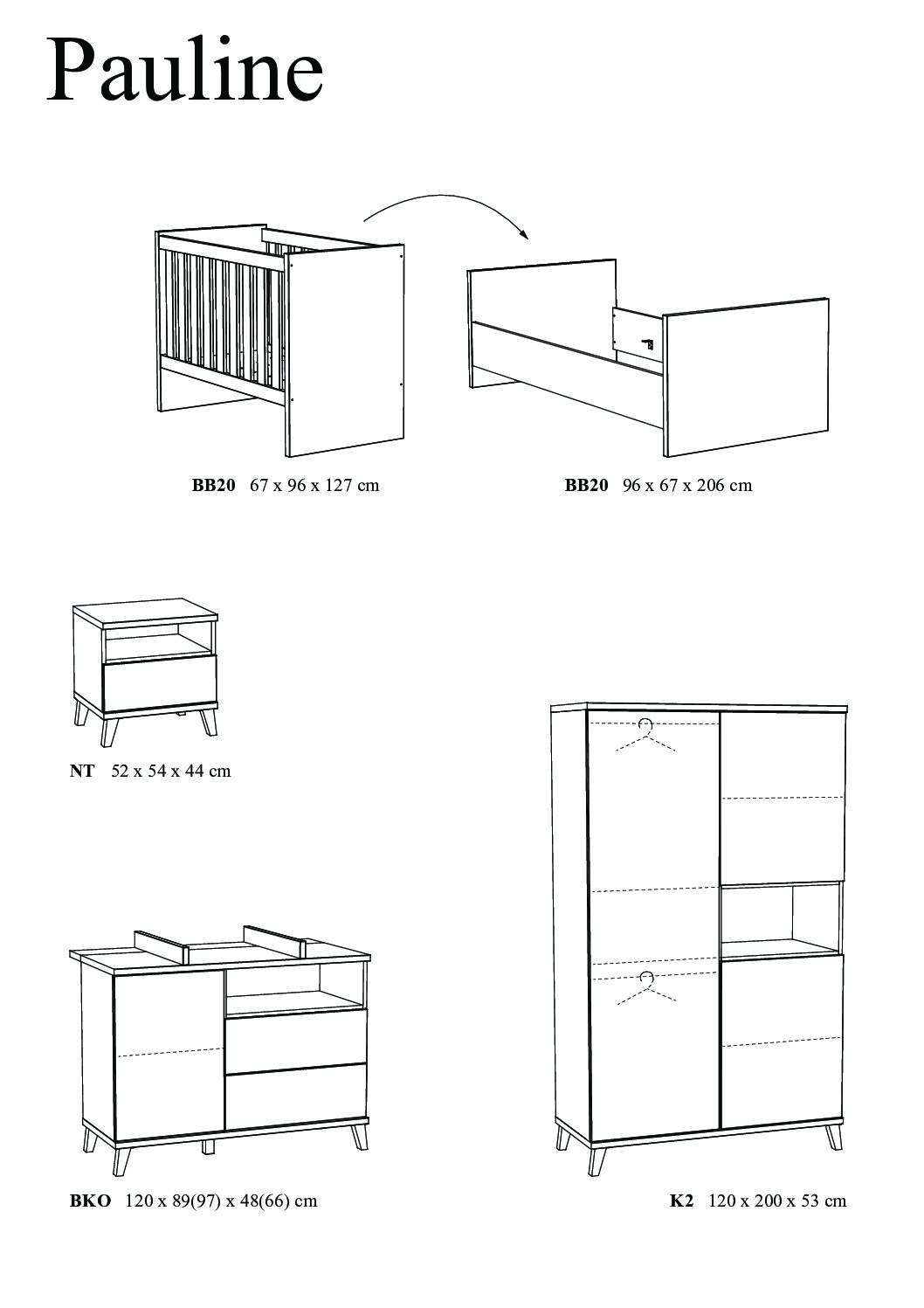 Commode bébé Pauline