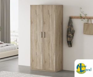ARMOIRE DE RANGEMENT 'MIKE' 80 CM 2 PORTES - WR03
