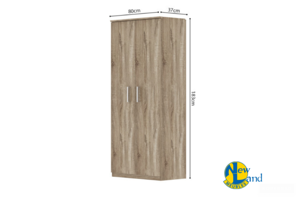 RANGEMENT CHAUS. 'MIKE' 2 PORTES SONOMA – Image 3