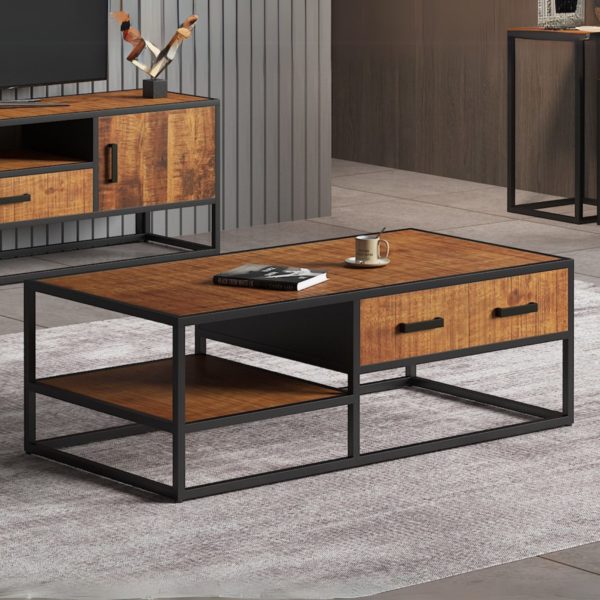 TABLE BASSE 'MADEIRA' 120 CM BOIS DE MANGUIER