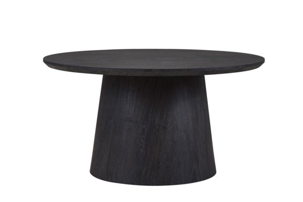 TABLE BASSE 'MIKLOS' 80 CM RONDE DÉCOR BRUN FONCÉ – Image 2