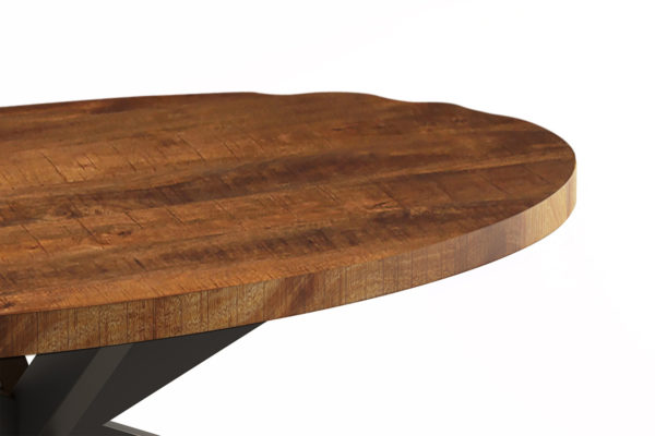 TABLE BASSE 'MADEIRA' OVALE BOIS DE MANGUIER – Image 3
