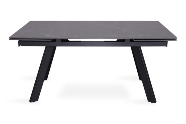TABLE EXTENSIBLE 'HERA' 160-240 CM RECTANGULAIRE PIERRE NOIR – Image 3