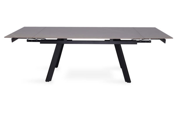 TABLE EXTENSIBLE 'HERA' 160-240 CM RECTANGULAIRE PIERRE NOIR – Image 5