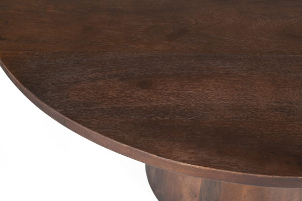 Table 'Tommy' 130 cm Ronde Bois de Manguier Brun – Image 6