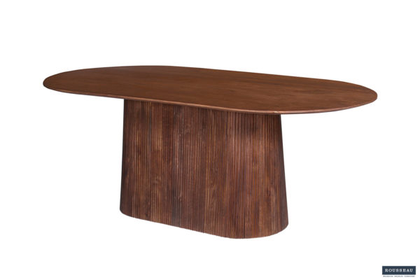 Table 'Miguel' 200 cm Ovale Bois de manguier Brun clair – Image 7