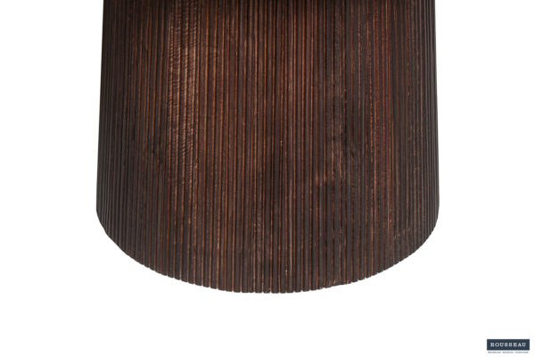 Table 'Miguel' 130 cm Bois de manguier Ronde Brun foncé – Image 7