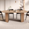 Table 'Lagos' 200 cm Ovale Décor Chêne Vieilli