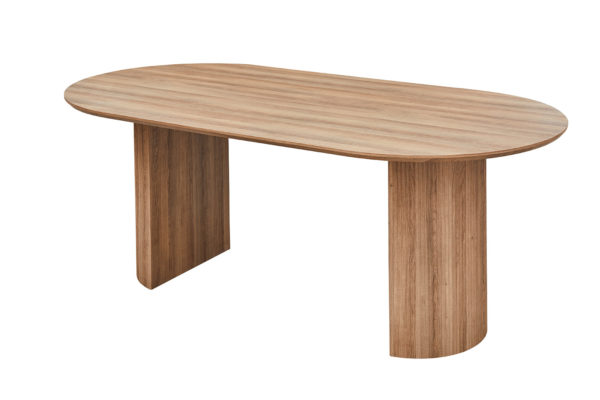 Table 'Lagos' 200 cm Ovale Décor Chêne Vieilli – Image 4