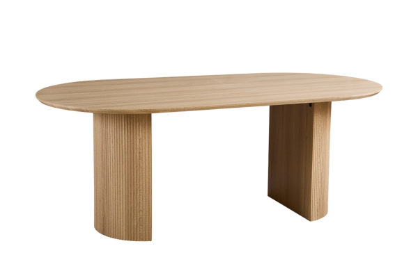 Table 'Lagos' 200 cm Ovale Décor Chêne Naturel – Image 4