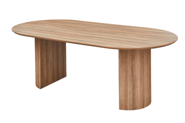 Table 'Lagos' 220 cm Ovale Décor Chêne Vieilli – Image 4