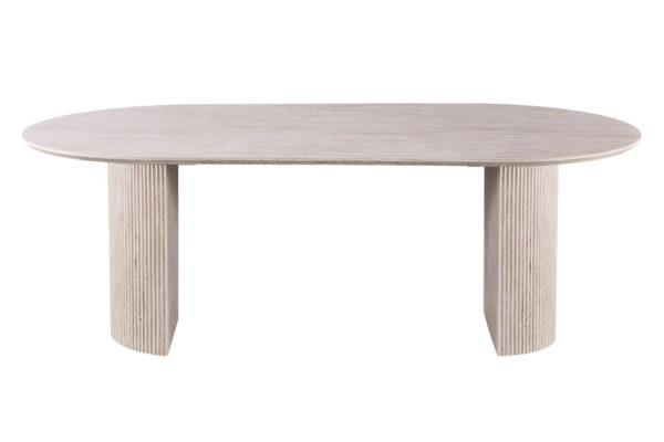 Table 'Lagos' 220 cm Ovale Décor Travertin Beige – Image 3