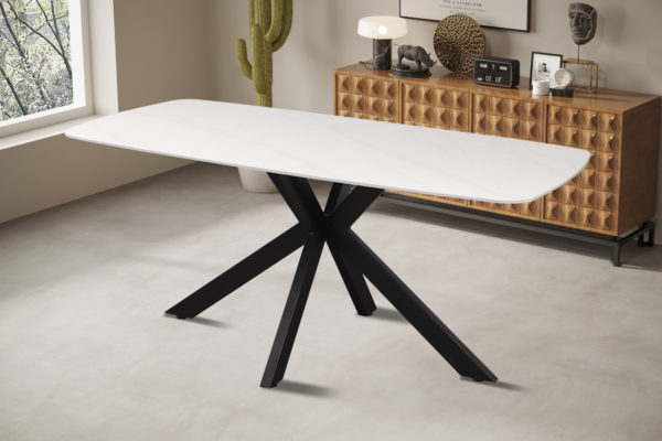 Table 'Apollo' 180 cm Ovale Danoise Pierre Blanc – Image 3