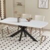 Table 'Apollo' 180 cm Ovale Danoise Pierre Baroque Gris