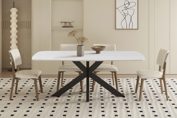 Table 'Apollo' 180 cm Ovale Danoise Pierre Baroque Gris – Image 2