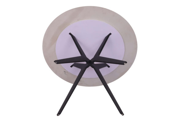 Table 'Apollo' 110 cm Pierre Brillante Ronde Snow Blanc – Image 6