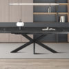 Table extensible 'Ares' 160-240 cm Ovale Danoise Pierre Noir