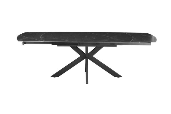 Table extensible 'Ares' 160-240 cm Ovale Danoise Pierre Noir – Image 4