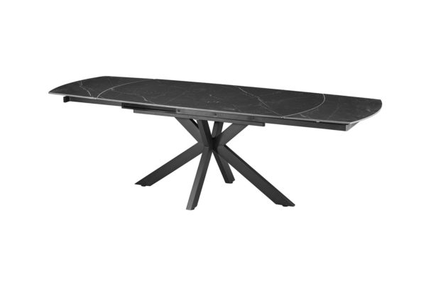 Table extensible 'Ares' 160-240 cm Ovale Danoise Pierre Noir – Image 5