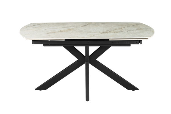 Table extensible 'Ares' 160-240 cm Ovale Danoise Brillant Pierre Beige – Image 6