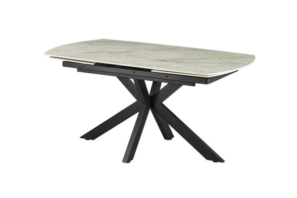 Table extensible 'Ares' 160-240 cm Ovale Danoise Brillant Pierre Beige – Image 7