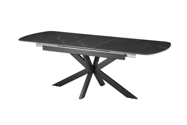 Table extensible 'Hestia' 180-220 cm Ovale Danoise Pierre Noir – Image 5
