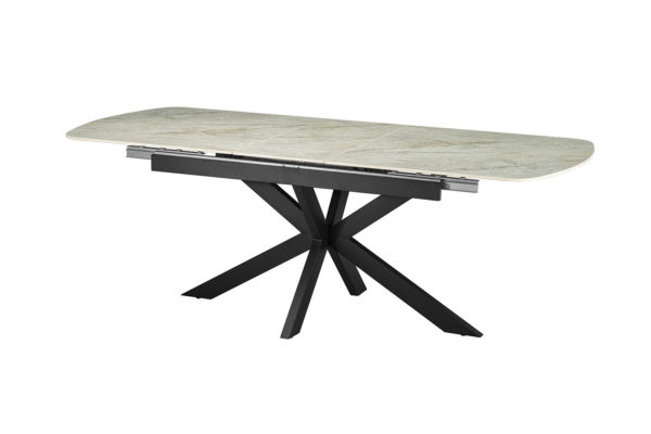Table extensible 'Hestia' 180-220 cm Ovale Danoise Brillant Pierre Beige – Image 5