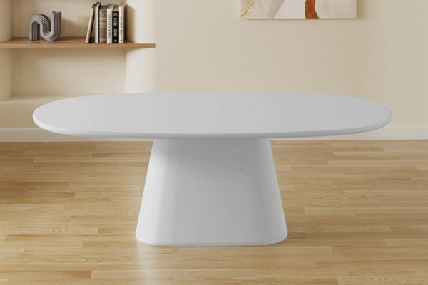 Table 'Tavira' 220 cm Ovale Ciment Ecru – Image 3