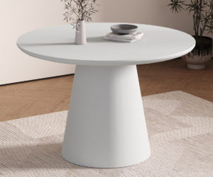 Alternative view of Table 'Tavira' 120 cm Ronde Ciment Ecru