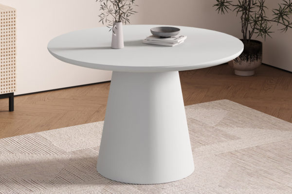 Table 'Tavira' 120 cm Ronde Ciment Ecru – Image 2