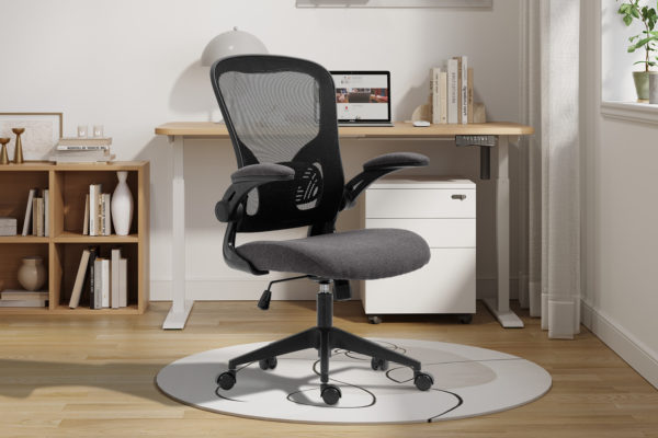 Chaise de bureau 'Marcos' Mesh Noir/Gris
