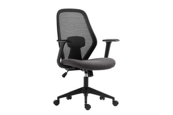 Chaise de bureau 'Claude' Mesh Noir/Gris – Image 3