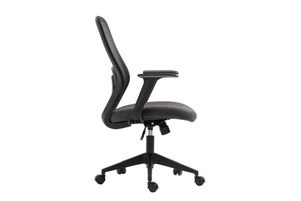 Chaise de bureau 'Claude' Mesh Noir/Gris – Image 4