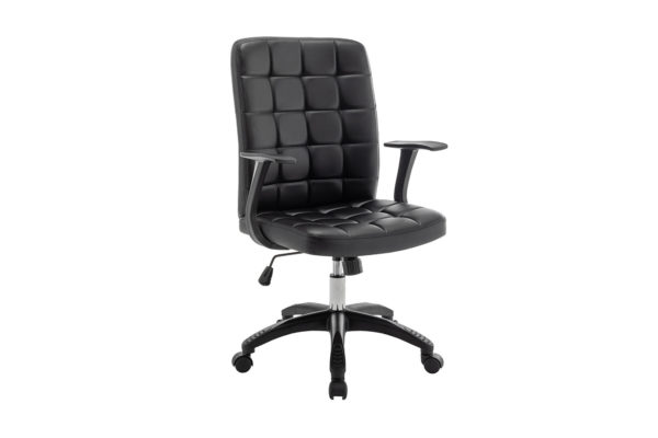 Chaise de bureau 'Luka' Noir PU – Image 3