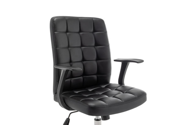 Chaise de bureau 'Luka' Noir PU – Image 7
