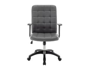 Alternative view of Chaise de bureau 'Luka' Gris PU