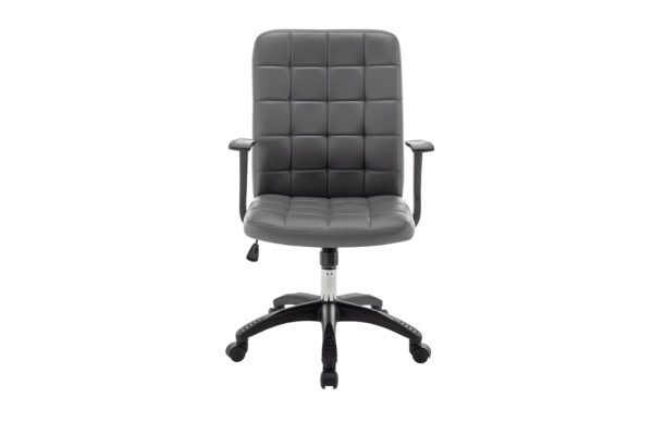 Chaise de bureau 'Luka' Gris PU – Image 2