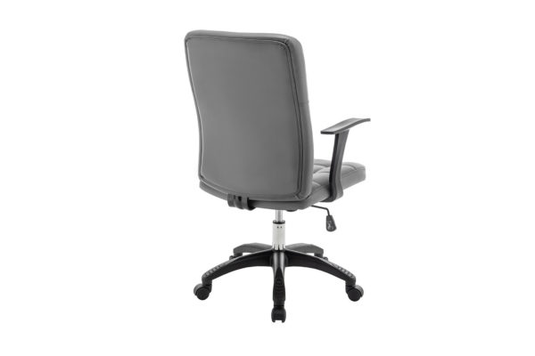 Chaise de bureau 'Luka' Gris PU – Image 5