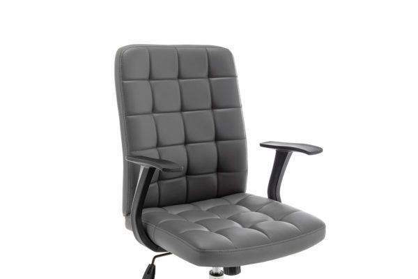 Chaise de bureau 'Luka' Gris PU – Image 7