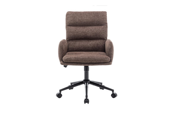 Chaise de bureau 'Aimé' Tissu Fabb Raven 45 Brun – Image 3