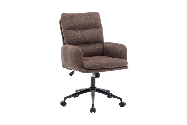 Chaise de bureau 'Aimé' Tissu Fabb Raven 45 Brun – Image 4