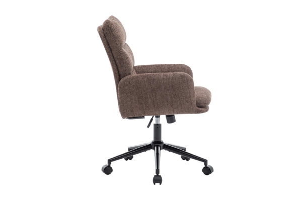 Chaise de bureau 'Aimé' Tissu Fabb Raven 45 Brun – Image 5