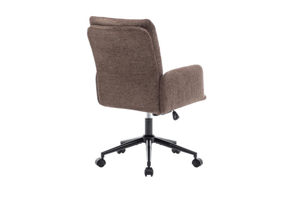 Chaise de bureau 'Aimé' Tissu Fabb Raven 45 Brun – Image 6