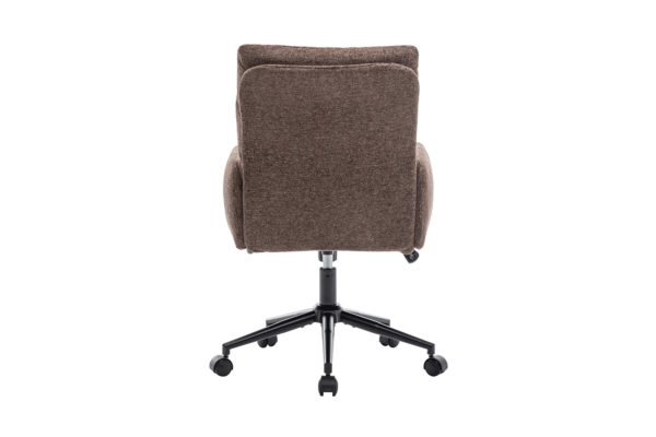 Chaise de bureau 'Aimé' Tissu Fabb Raven 45 Brun – Image 7