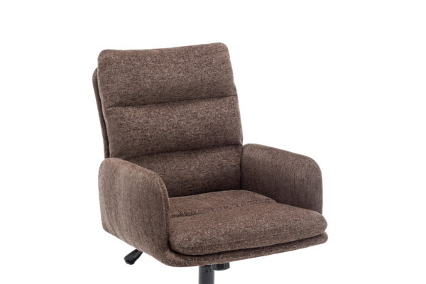Chaise de bureau 'Aimé' Tissu Fabb Raven 45 Brun – Image 8