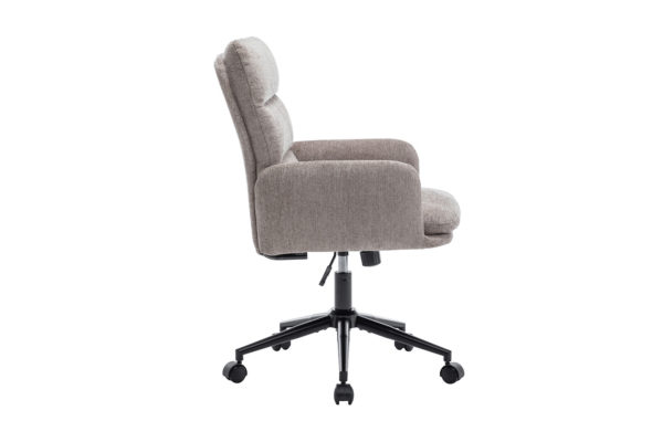 Chaise de bureau 'Aimé' Tissu Fabb Raven 30 Sable – Image 5