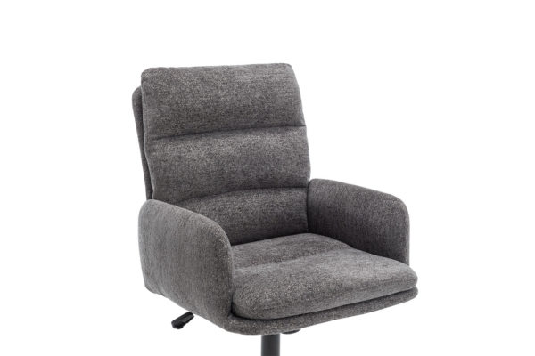Chaise de bureau 'Aimé' Tissu Fabb Raven 13 Gris foncé – Image 8