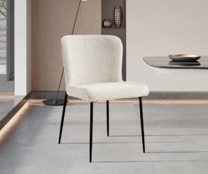 Alternative view of Chaise 'Lisa' Bouclé Ecru