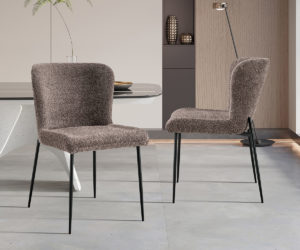 Chaise 'Lisa' Bouclé Sable