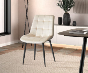 Chaise 'Juta' Velours Beige